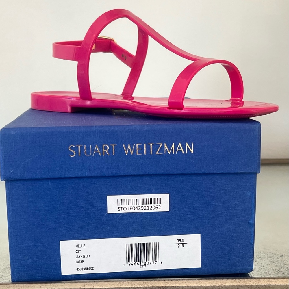 Stuart Weitzman | Mellie Pink Jelly Sandals | Sz 9
